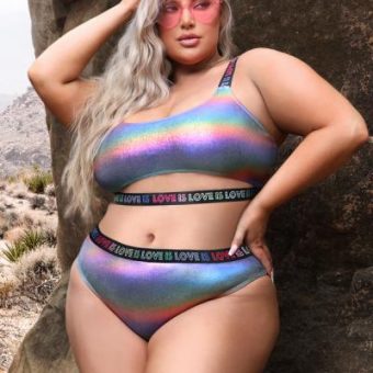 Love Is Love Crop Top & Panty Q/s