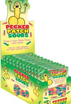 Pecker Patch Sour Gummies 12 Count Display