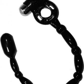 Hung Deep Snake Vibrating Cock Ring - Black