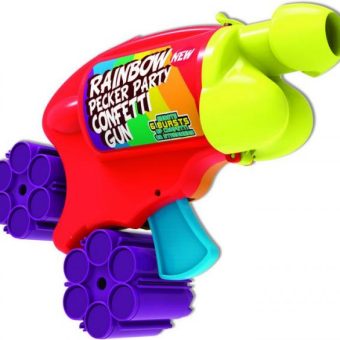 Rainbow Pecker Party Confetti Gun