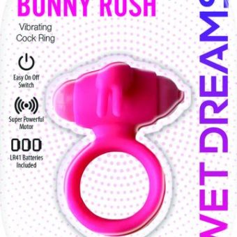Wet Dreams Bunny Rush Cockring W/ Rabbit Ears