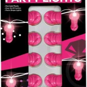 Light Up Pink Pecker String Party Lights
