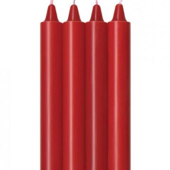 Make Me Melt Sensual Warm Drip Candles 4 Pack Red