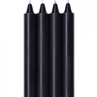 Make Me Melt Sensual Warm Drip Candles 4 Pack Black