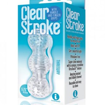 The 9s Clear Stroke Threeway Masturbator