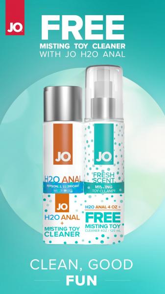 Jo H2o Anal Original 4oz W/ Misting Toy Cleaning 4oz Gwp