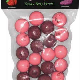 Printed Gumball Testies Strawberry, Grape 24 Pieces