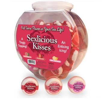 Sexlicious Kisses Body Toppings 96 Pieces .10oz  Fishbowl
