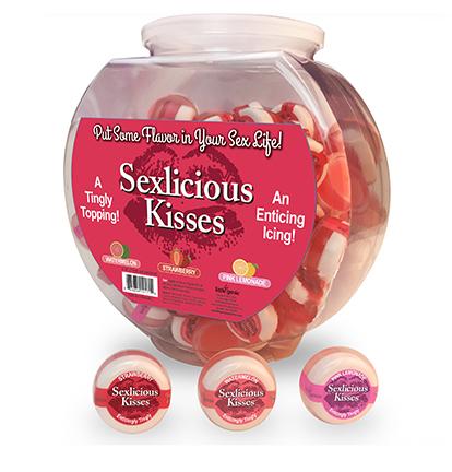 Sexlicious Kisses Body Toppings 96 Pieces .10oz Fishbowl