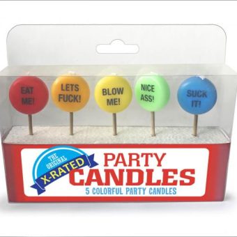 X-Rated Party Candles 5 Colorful Candles