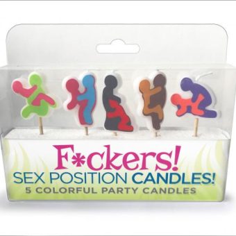 F*ckers Sex Position Candles 5 Colorful Party Candles