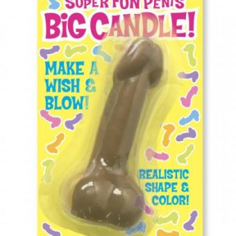 Super Fun Penis Big Candle Brown