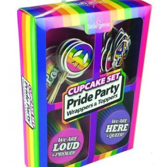 Pride Party Cupcake Set 24 Wrappers & Toppers