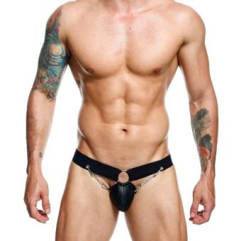 Male Basics Dngeon Chain Jockstrap Black O/s (hanging)