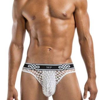 Peep Show Lo Rise Thong White Small/Medium