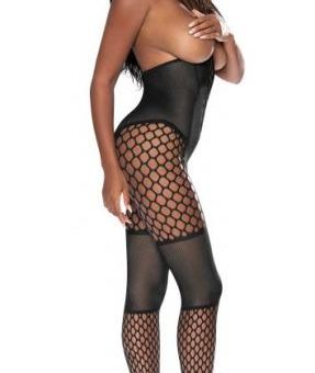 Seamless Cupless Catsuit Black O/s
