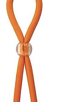 Clincher Adjustable Rubber Cock Ring - Orange
