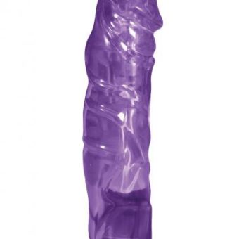 Crystal Cock Big Boss Light Up Tip Purple Vibrator