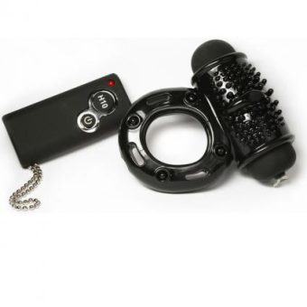 Hero Remote Control Wireless Cock Ring Black