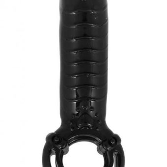 Hero Cockring & Clitoral Massager Waterproof - Black