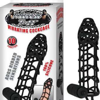 Mack Tuff Vibrating Cock Cage Black