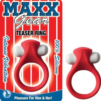 Maxx Gear Teaser Vibrating Ring Red