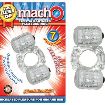 The Best Of Macho Crystal Partners Pleasure Ring Clear