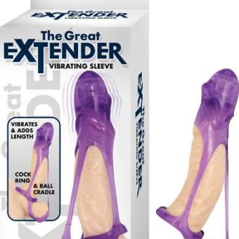 The Great Extender Vibrating Sleeve Purple