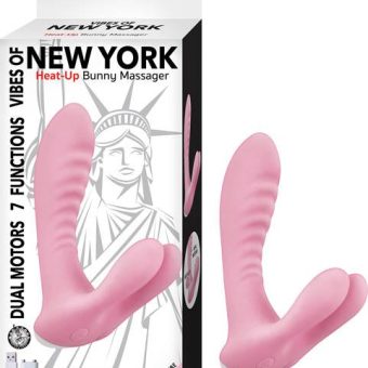 Vibes Of New York Heat Up Bunny Massager Pink