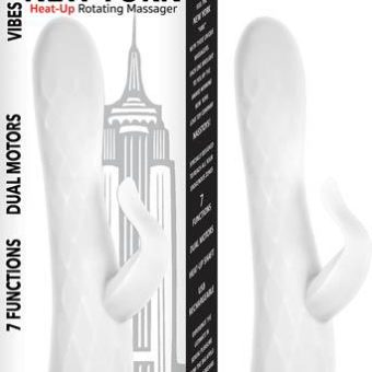 Vibes Of New York Heat Up Rotating Massager White
