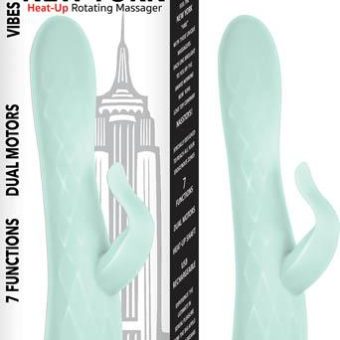 Vibes Of New York Heat-up Rotating Massager Aqua