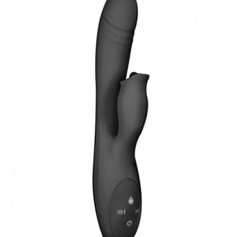 Devine Vibes Heat Up Clit Licker Black