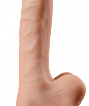 Real Feel Deluxe No 1 6.5 Inches Beige Vibrating Dildo