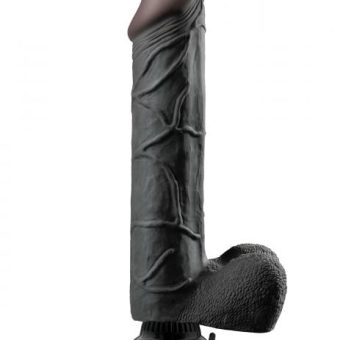 Real Feel Deluxe No.12 Black Vibrating Dildo