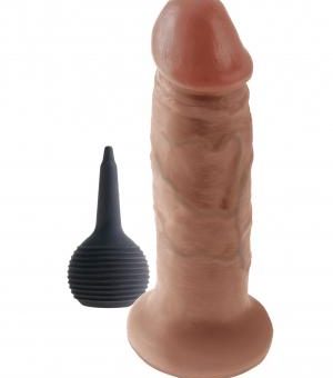 King Cock 7 inches Squirting Cock Tan Dildo