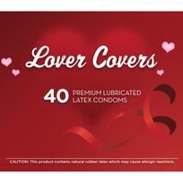 Lover Covers Latex Condoms 40 Pieces Container
