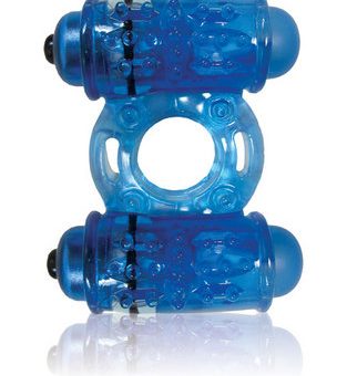 O Wow Double Wammy Blue Vibrating Ring
