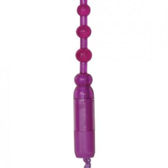 Waterproof Vibrating Anal Beads - Purple