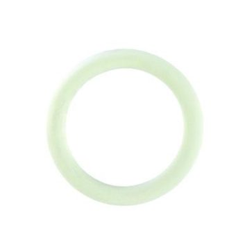 White Rubber Cock Ring - Medium