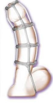 Cock Cage Enhancer 4.5 Inch - Clear