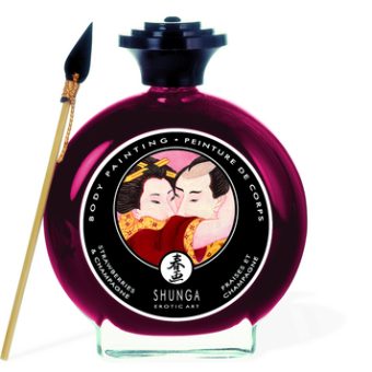 Shunga Edible Body Paint Champagne & Strawberry 3.5oz