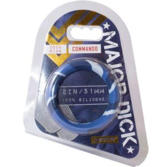 Major Dick Commando Silicone Donut Blue Camo 2.0 inches