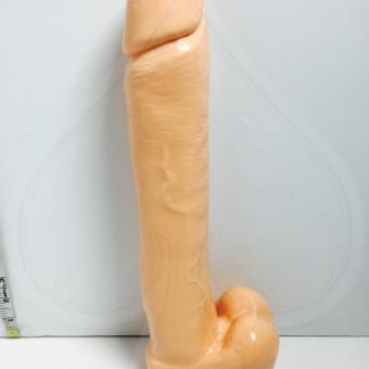 Exxxtreme Dong 14 Inches with Suction Cup Beige