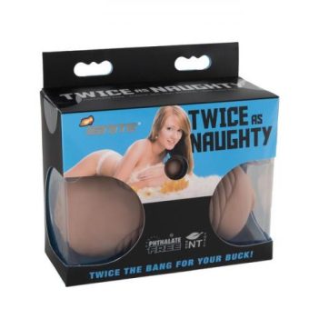 Twice As Naughty Caramel Tan Stroker
