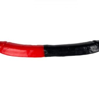 Man Magnet Double Dong 16 inches Black Red