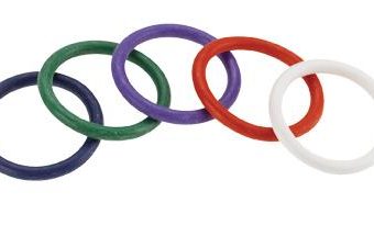 Rainbow Rubber C Ring 5 Per Set 1.5 Inch