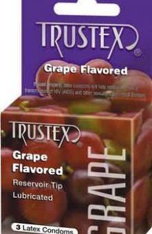 Grape Flavored Condom 3 pack