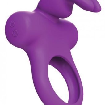 Frisky Bunny Vibrating Ring Purple