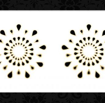 Nipple Pasties Black Gold
