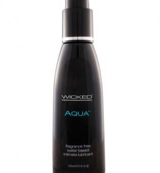 Wicked sensual care collection fragrance free 4 oz lubricant - aqua - waterbased